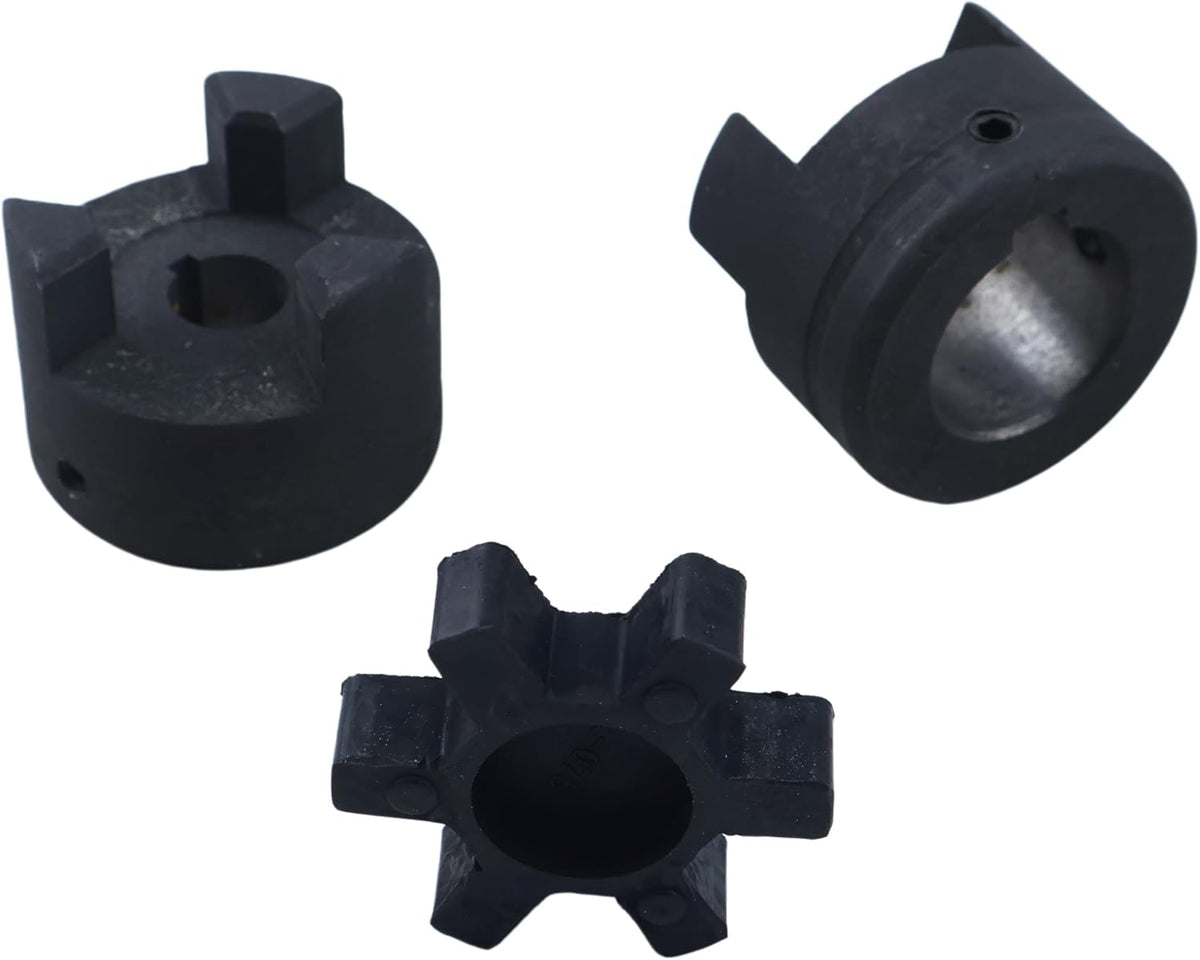 1/2 to 1 L075 Flexible 3-Piece L-Jaw Coupling Coupler for Log Splitters