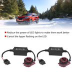 Sunicon 2PCS Car LED Headlight Decoder, LED Decoder Adapter, Auto Warning Strong Error Code Decoder Canceller Capacitors Resistor, LED Load Flash Resistors for Most Cars Trucks SUVs