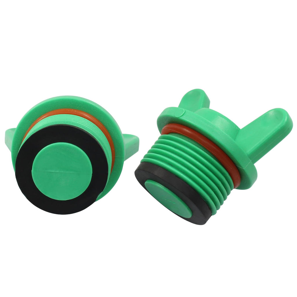 Rierdge 3/4" PT Male Thread PPR Pipe Fitting End Caps, 25mm, Green