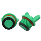 Rierdge 3/4" PT Male Thread PPR Pipe Fitting End Caps, 25mm, Green