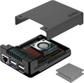 Argon NEO 5 Aluminum Case for Raspberry Pi 5 - Built-in Fan (Black)