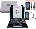Vibration Meter Tester 3 Channel Vibrometer Gauge Analyzer with 3 Piezoelectric Transducers