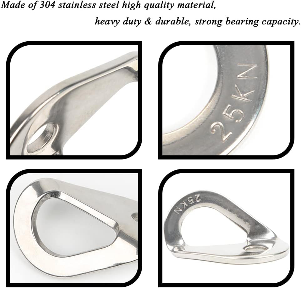 Climbing Bolt Hanger - Stainless Steel Rock Climbing Anchor Bolt Outdoor Gear Rescue Hammock Installation, Fits for