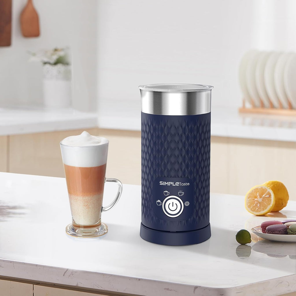 Milk Frother, 4-in-1 Electric Milk Steamer, Automatic Warm and Cold Foam Maker and Milk Warmer for Latte