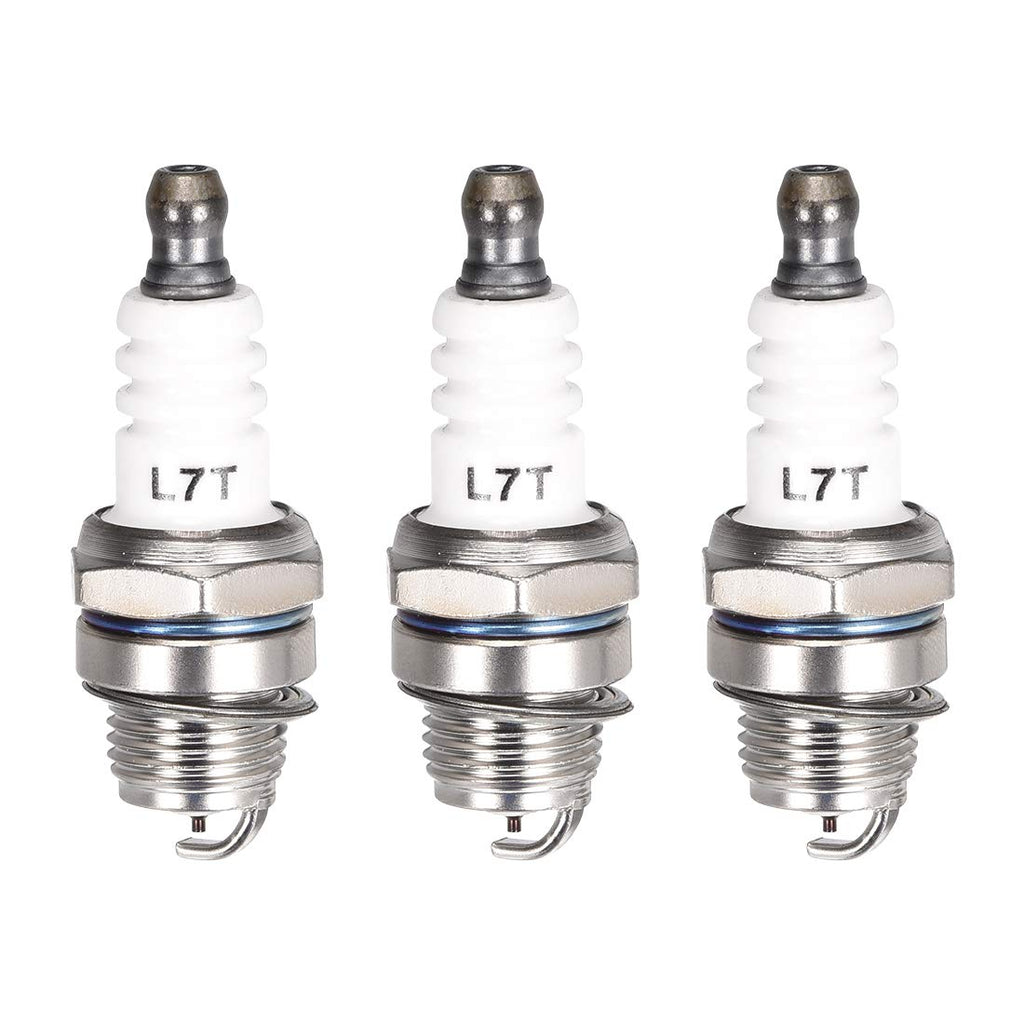uxcell L7T Spark Plug for 2 Stroke 33cc 43cc 47cc 49cc Mini Chopper Mower, 3pcs