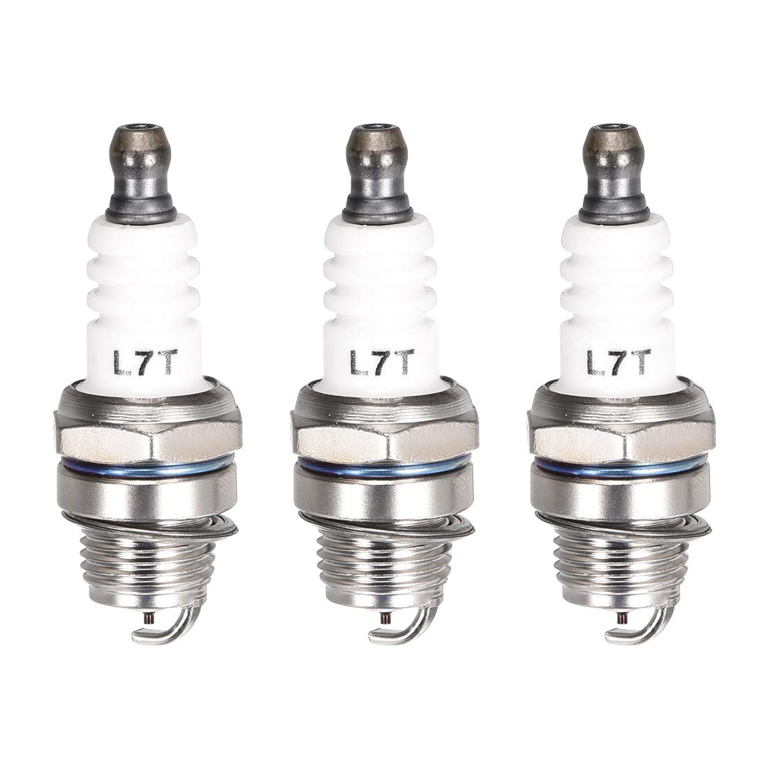 uxcell L7T Spark Plug for 2 Stroke 33cc 43cc 47cc 49cc Mini Chopper Mower, 3pcs