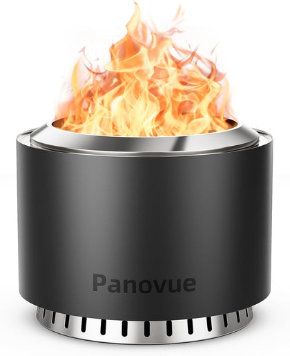 22 inch Smokeless Fire Pit with Waterproof Cover