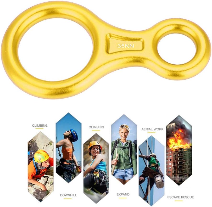 Climbing Rappel 8 s, Climbing Rappel Descender s, Climb Aluminum Figure 8 Descender Rigging for Belay Device(ld)