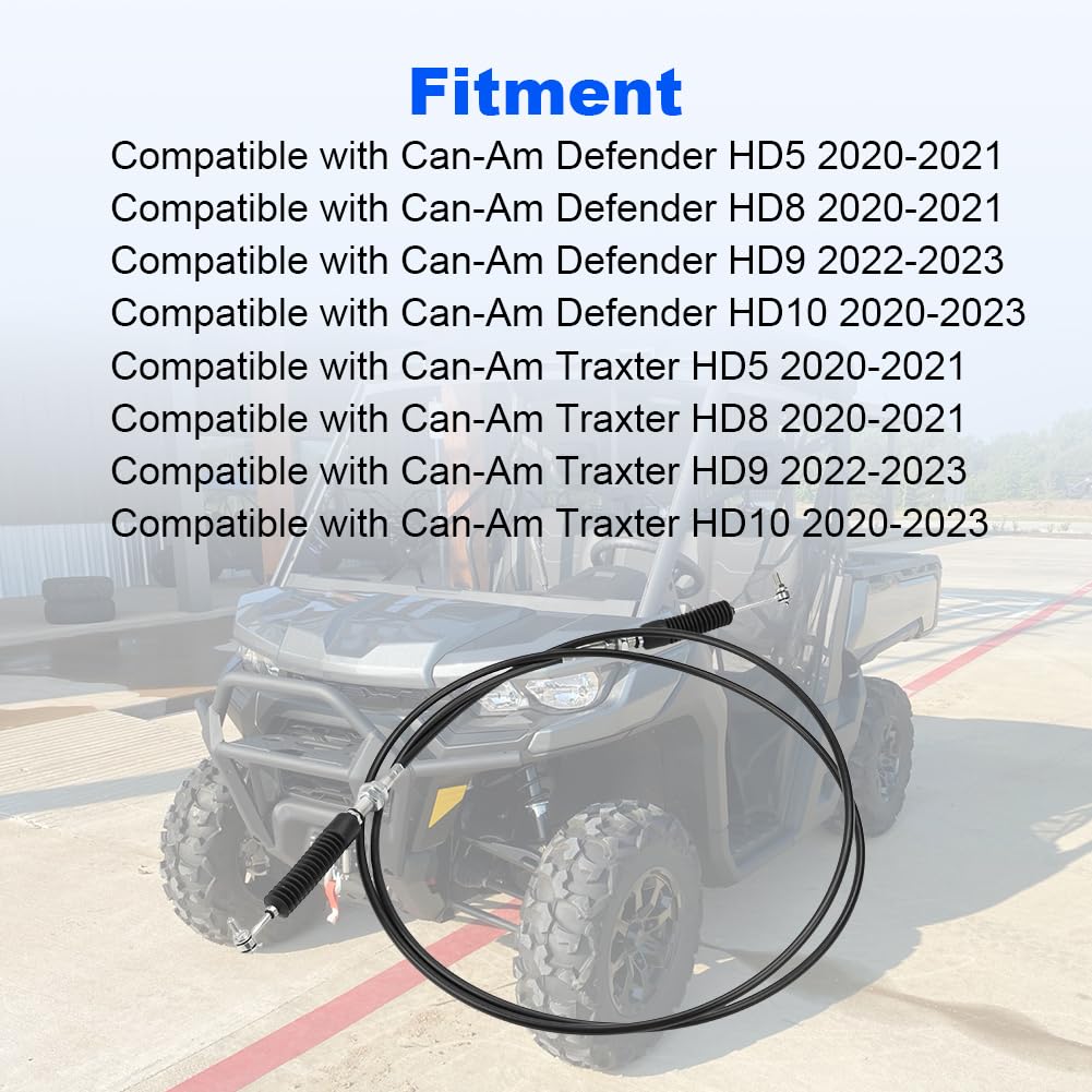 707002622 Gear Shift Cable Compatible with Can-Am Defender Traxter HD5 HD8