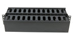 2U Horizontal Double Sided Finger Duct Cable Manager 19 Inch Rack Mount