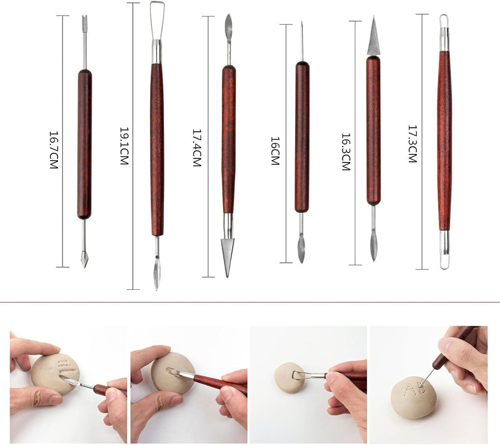 Clay Sculpting Tools,Pottery Tools Kit, Polymer Clay Tools,Pottery Ribs, Air Dry Clay Tools for Sculpting, Modeling