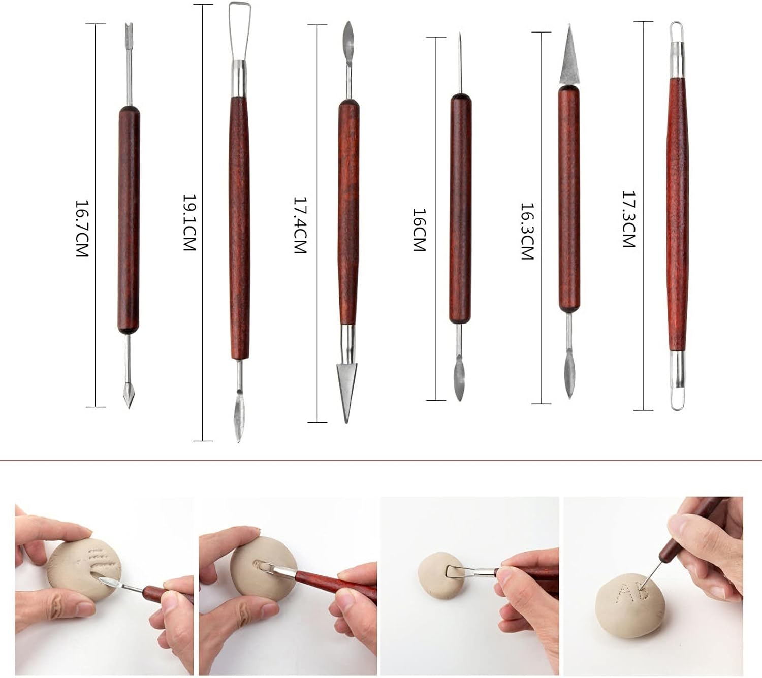 Clay Sculpting Tools,Pottery Tools Kit, Polymer Clay Tools,Pottery Ribs, Air Dry Clay Tools for Sculpting, Modeling