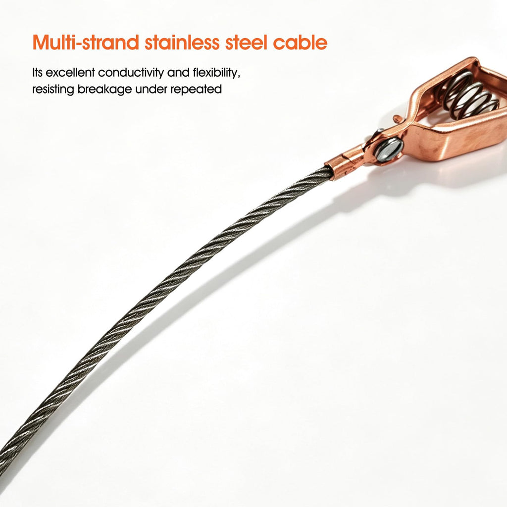 2PACK 10ft Heavy Duty Flexible Bonding & Grounding Wire with Alligator Clip