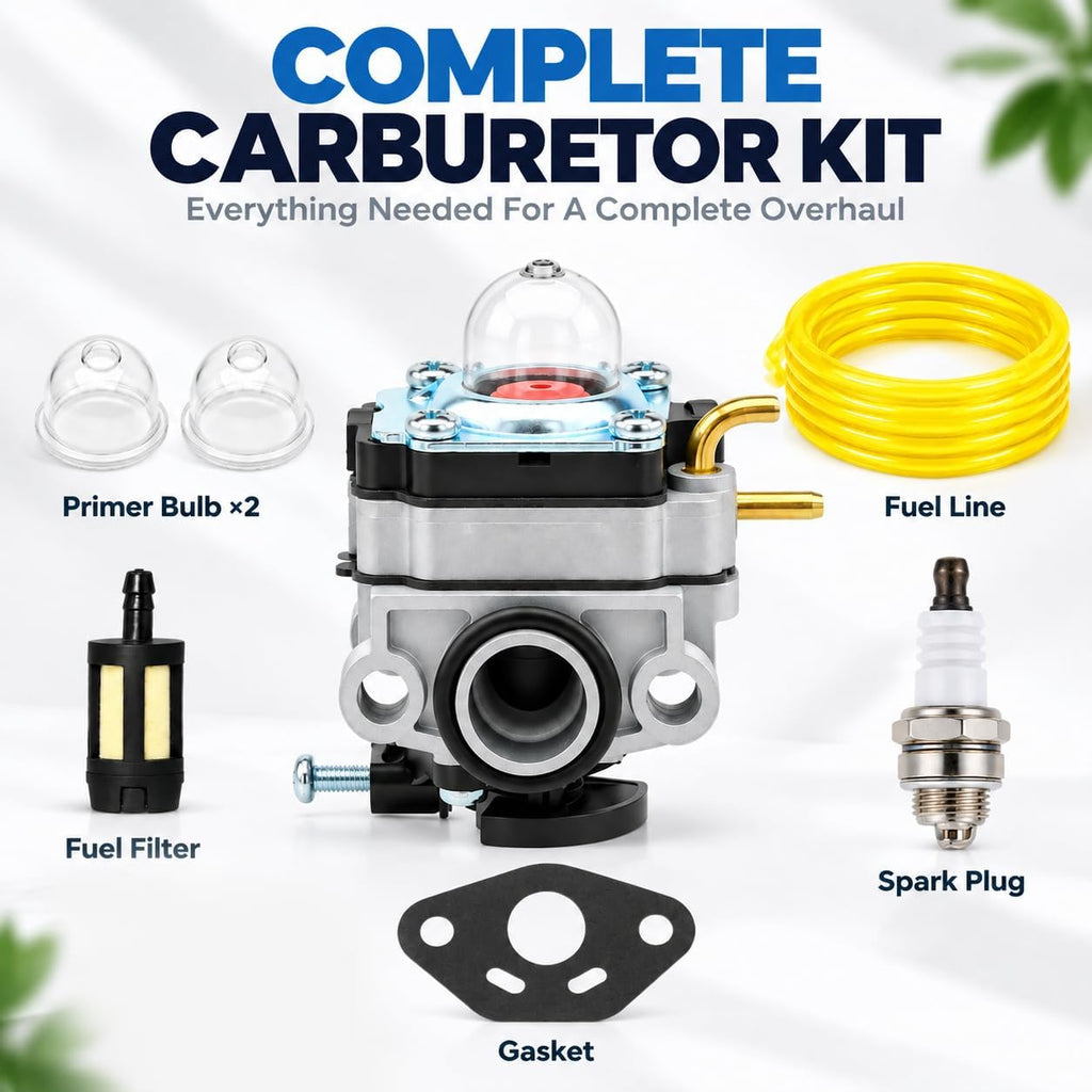 FitBest 753-06258A Carburetor Kit for Ryobi RY251PH 25cc String Trimmers