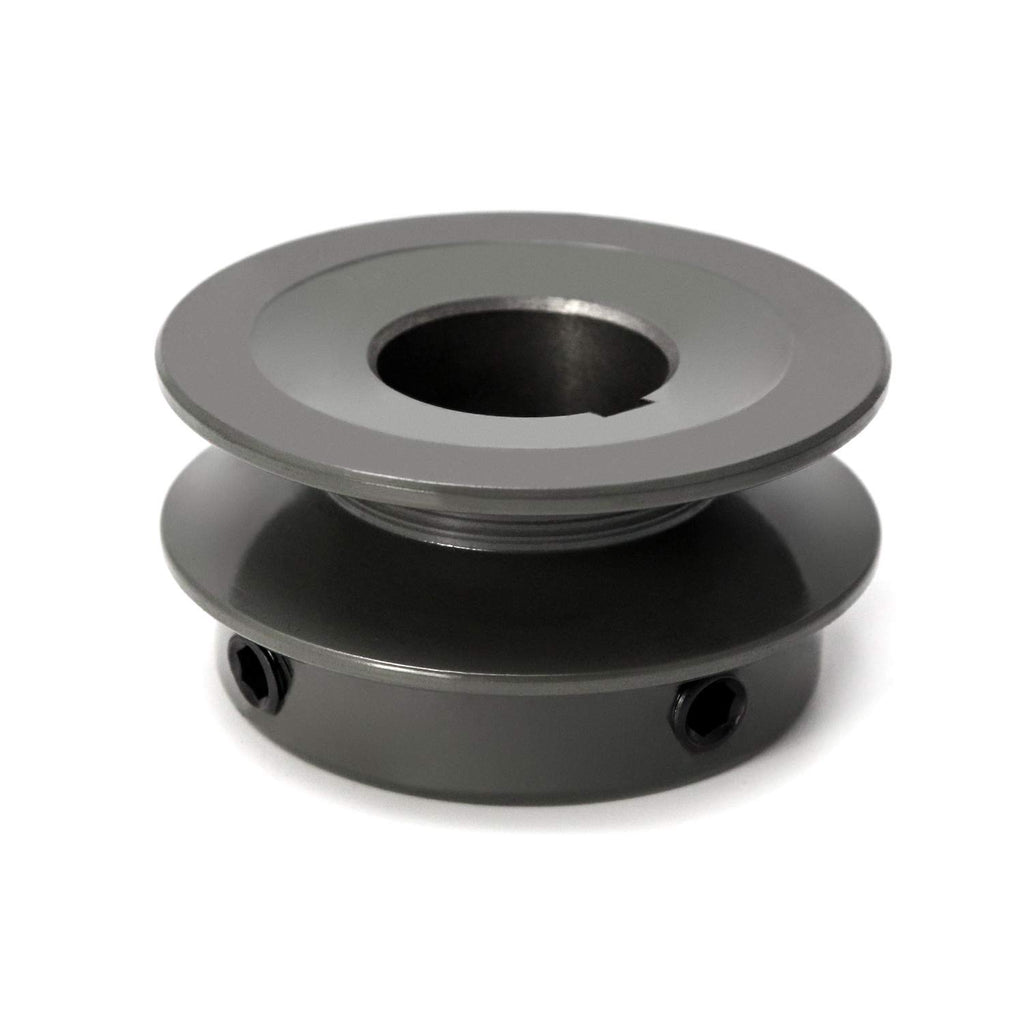 QWORK Single Groove Web Sheaves, 2.25"OD 7/8" Bore V-Belt Sheave,A Belt Section, Cast Iron, for V-Belt, AK22-7/8