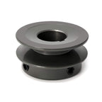 QWORK Single Groove Web Sheaves, 2.25"OD 7/8" Bore V-Belt Sheave,A Belt Section, Cast Iron, for V-Belt, AK22-7/8