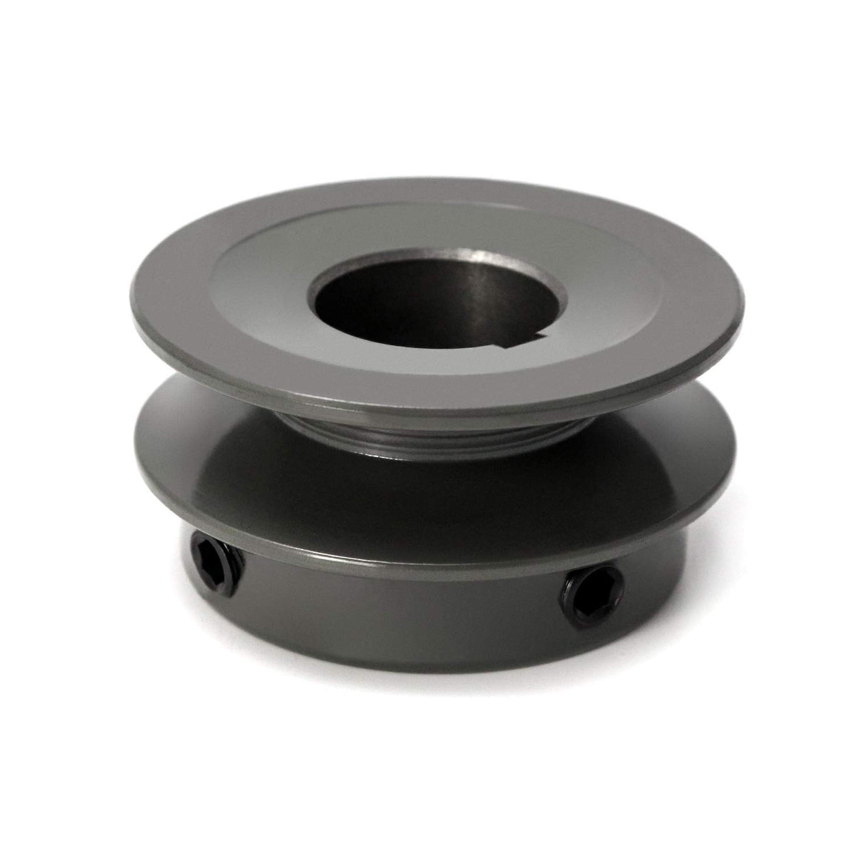 QWORK Single Groove Web Sheaves, 2.25"OD 7/8" Bore V-Belt Sheave,A Belt Section, Cast Iron, for V-Belt, AK22-7/8