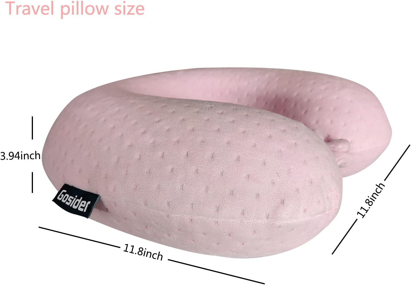 Neck Pillows for Sleeping Travel Pink Travel Pillow Comfortable U Shape Memory Foam Pillows Neck and Head Support