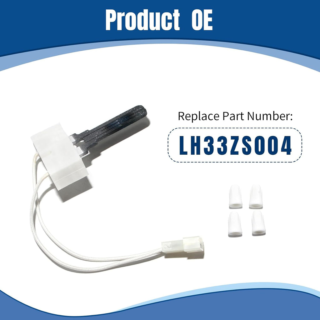 2-Pack LH33ZS004 Furnace Hot Surface Ignitor, Direct Replacement for Carrier Payne Part LH33ZS004