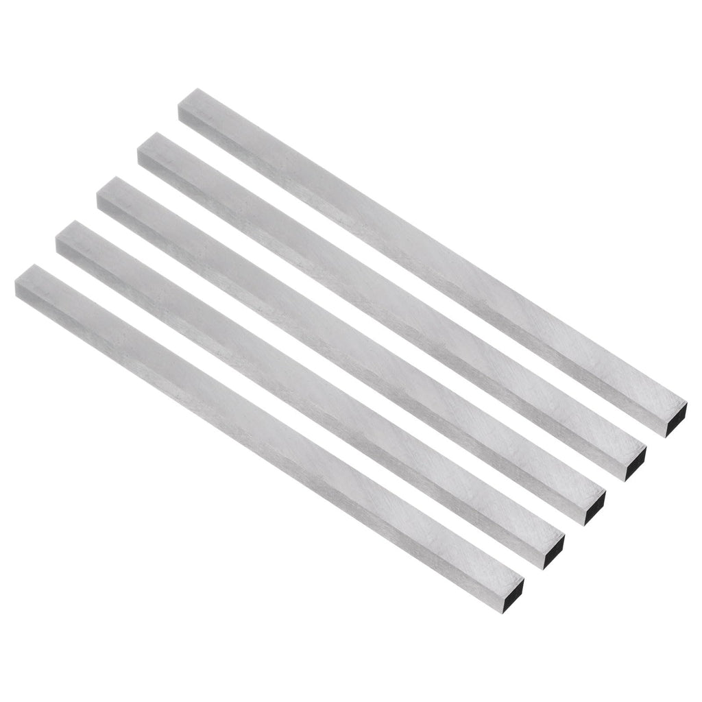 uxcell Lathe Tool Bit 8mm x 10mm x 200mm, Square Lathe Turning Tool Blanks, HSS (High Speed Steel) Rectangular Fly Cutter Mill Blank, 5pcs