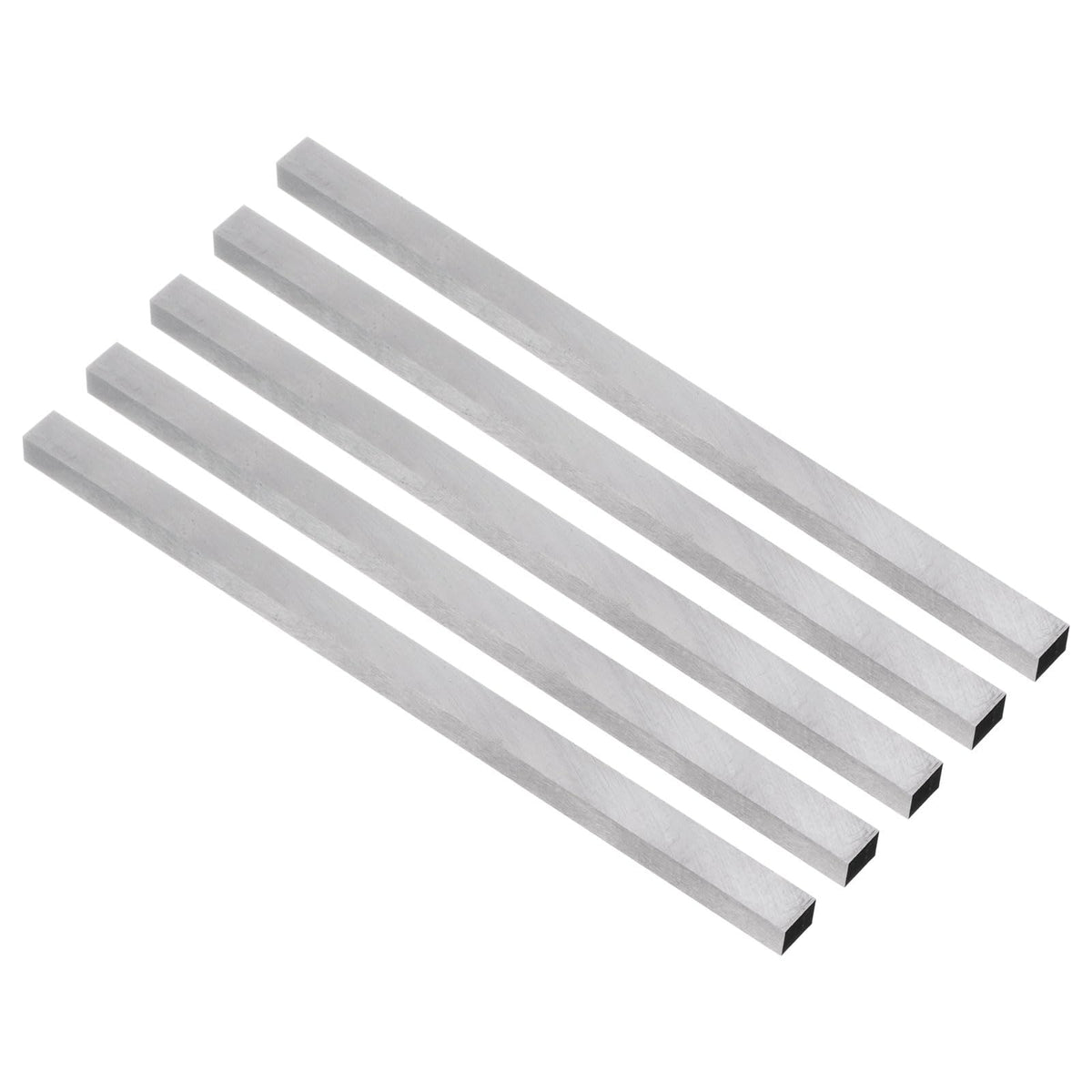 uxcell Lathe Tool Bit 8mm x 10mm x 200mm, Square Lathe Turning Tool Blanks, HSS (High Speed Steel) Rectangular Fly Cutter Mill Blank, 5pcs