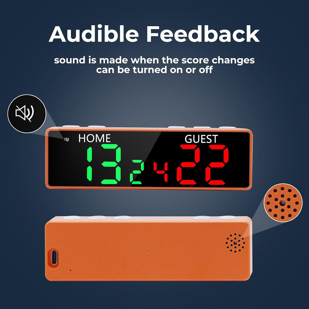 Mini Digital Scoreboard - Portable Tabletop Scoreboard for Games, Wireless Electronic Scoreboard with Buzzer, Score
