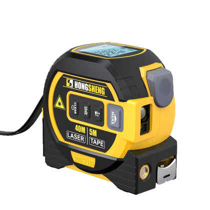 5m/16ft Digital Laser Tape Measure, WTWD 100m/328ft Laser Distance Measure with Cross-Line Laser Level, Area/Volume
