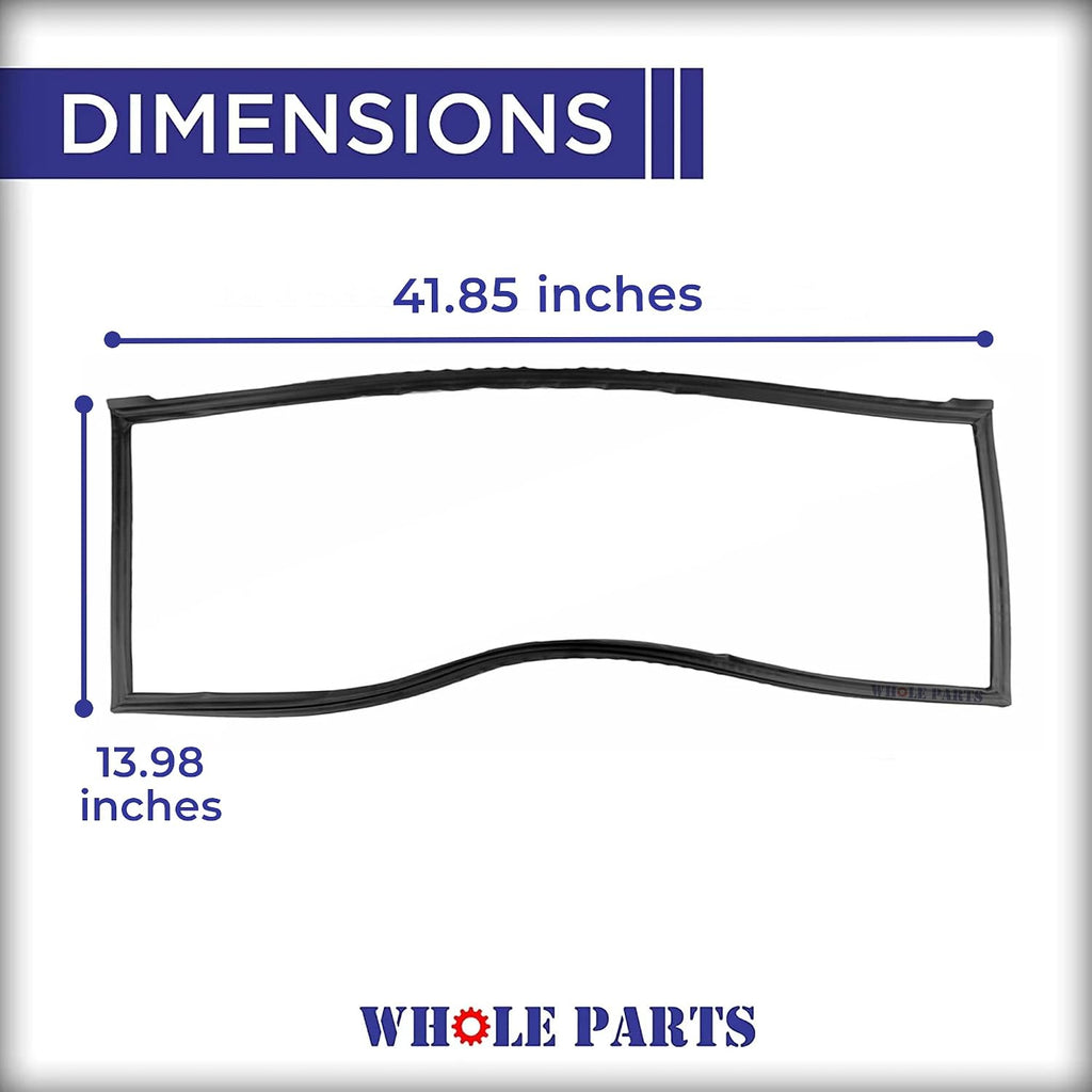 Whole Parts Upgraded Black Refrigerator Door Gasket Seal Part# W10830052