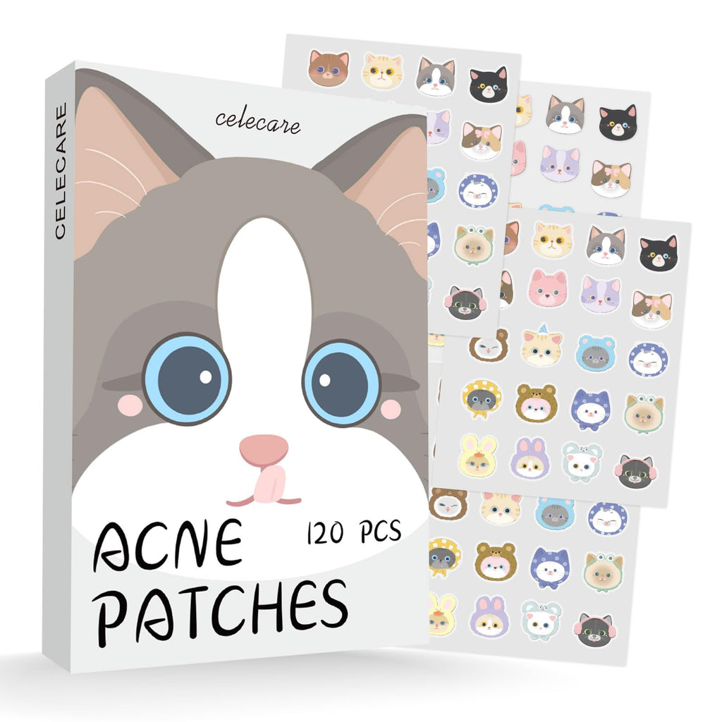 Cute Hydrocolloid Pimple Patches 20 Styles (120 Count)