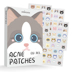 Cute Hydrocolloid Pimple Patches 20 Styles (120 Count)
