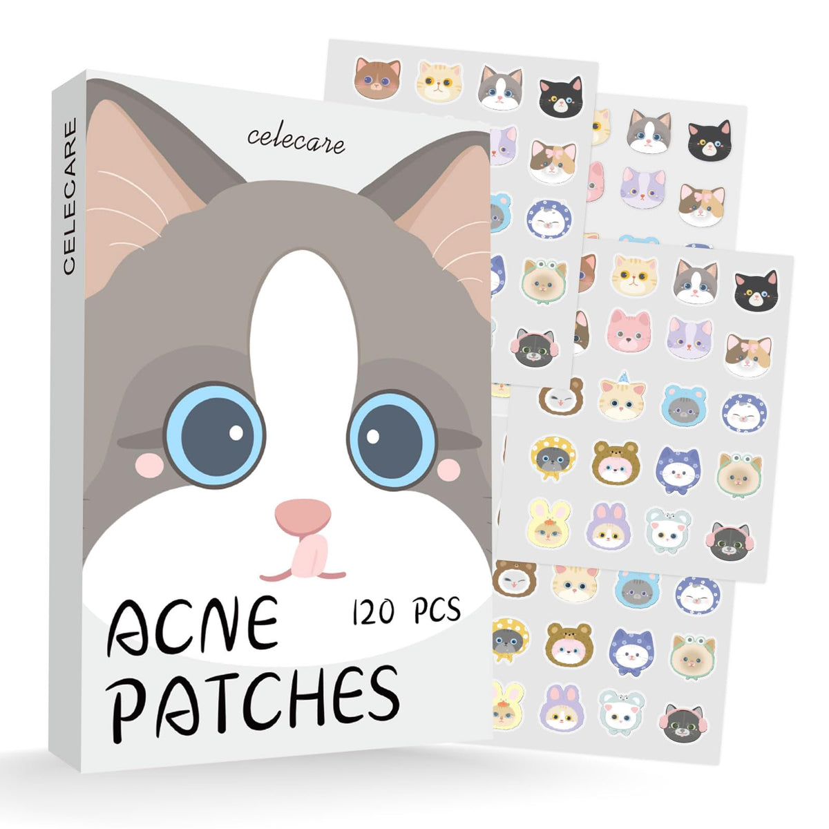 Cute Hydrocolloid Pimple Patches 20 Styles (120 Count)