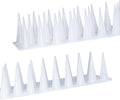 Bird Spikes,Clear,6 Pack Bird deterrents for Outside,Keep Raccoon Squirrel Pigeon Away,Fence Spike for Garden Patio