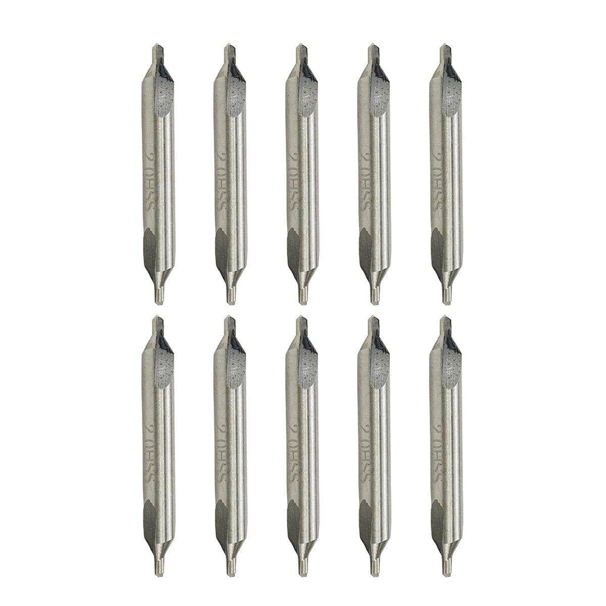 Center Bits Drill 2mm Tip Diameter HSS Center Spotting Drill Bit Countersink Tools for Lathe Metalworking -10pcs