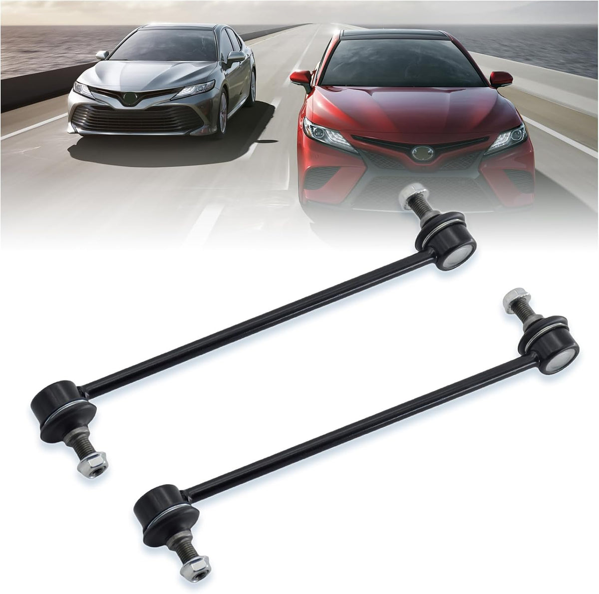 2Pcs K750011 Rear Sway Stabilizer Bar Link Compatible With Lexus 2007-2012 ES350, Compatible With Toyota 2006-2012 Avalon (From 02/2006), 2007-2011 Camry