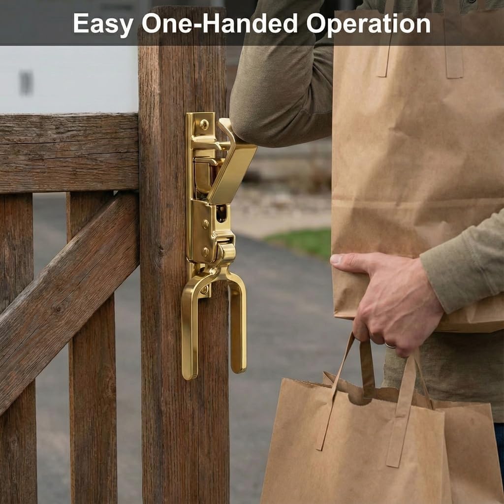 Instant Locking Farm Gate Latch – Heavy Duty Self-Closing Lever