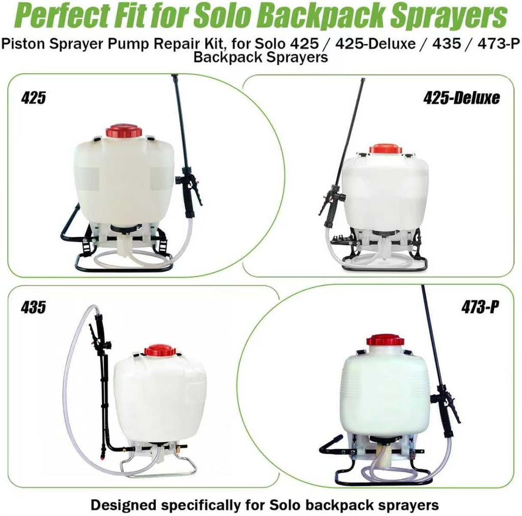 0610407-K Piston Sprayer Pump Repair Kit, for Solo 425 Backpack Sprayers