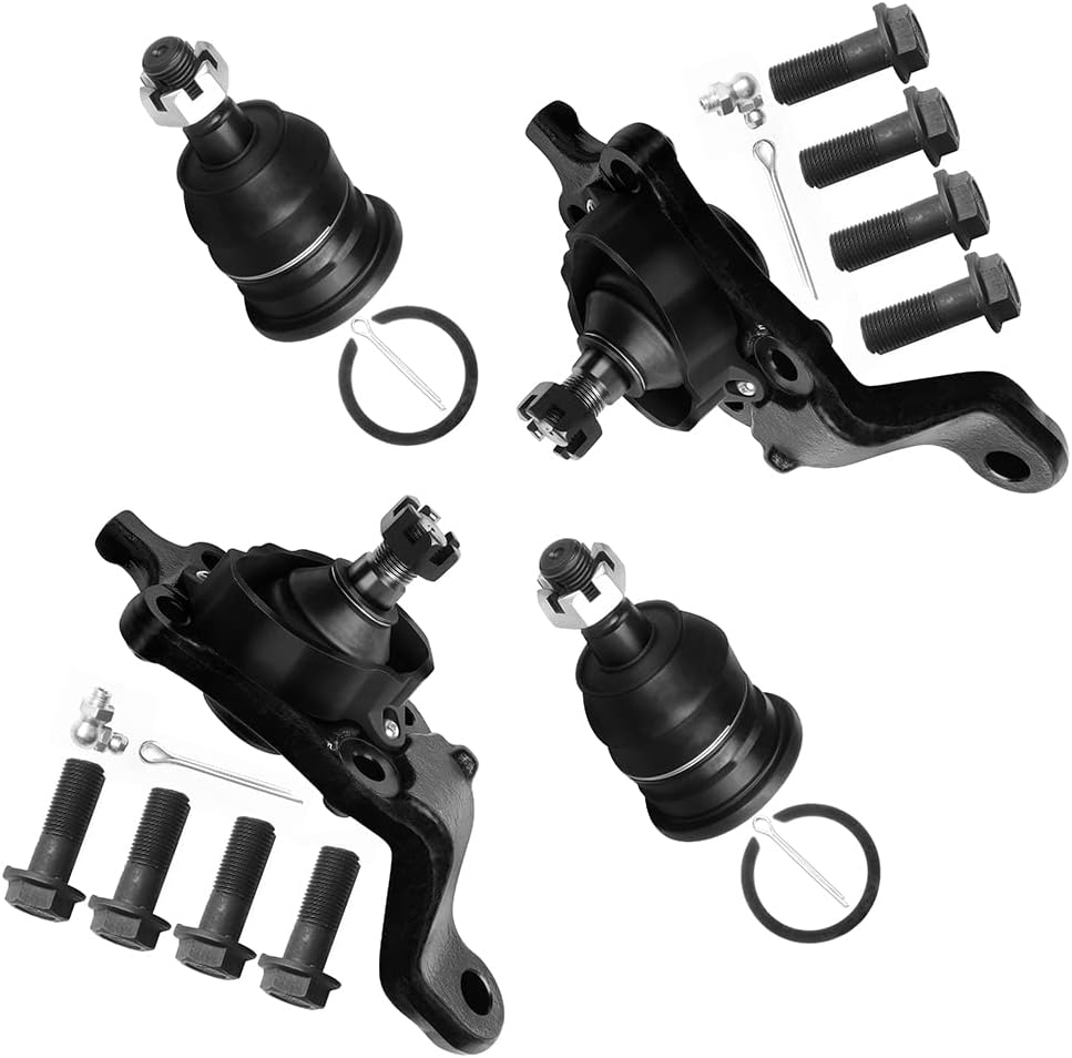 SCITOO 4pcs Front Suspension Kit Lower Ball Joint Upper Ball Joint Fit 2004-2006 For Toyota For Tundra 2004-2007 For Toyota For Sequoia