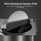 4 Inch Roof Vent Cap w/Damper, Fits SCH 40 Pipe