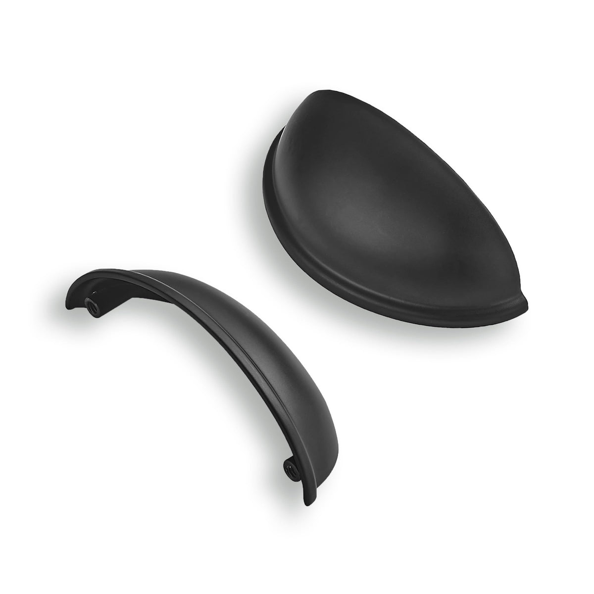 10 Pack 2-1/2" Drawer Pulls Matte Black Cabinet Cup Pulls Kitchen Hardware Cabinet Handles Drawer Handles Knobs 2-1/2