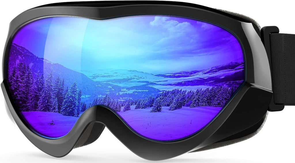 Lollipop Kids Ski Goggles UV Protection Snow Goggles | Anti-Fog Coating, Helmet-Compatible, Adjustable Strap