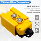 mxuteuk 4 Wire Dump Trailer Remote Control Switch 12V DC Up Down Push Button Switch for Double Acting Hydraulic Pump Lift Winch Dump Bed G018-4W