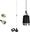 GMRS NMO Antenna 462-467Mhz UHF Mobile Whip Antenna with Magnetic Base 13ft RG58 Cable PL-259 SMA Female Connector