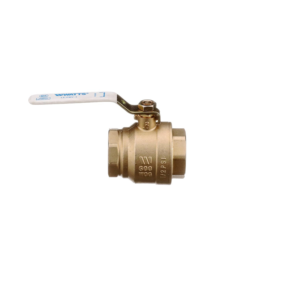 Watts 2" Lead-Free Brass Full Port Ball Valve Female Threaded 2-Piece
