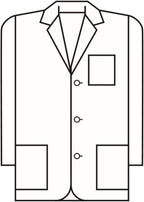 Fundamentals 15103 Men's 30" Lab Coat