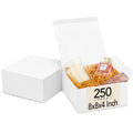 Gift Boxes 8x8x4'' 250 Pack Bulk White Gift Box with Lids