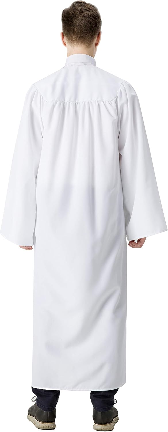 Adults Baptism Robes for Choir Church Judge Graduation Gown Confirmation Officiant Pastor Costume