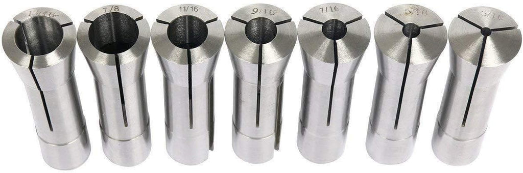 8MILELAKE 13pcs 1/8-7/8" Precision R8 Collets Set Mill Chuck Holder Kit