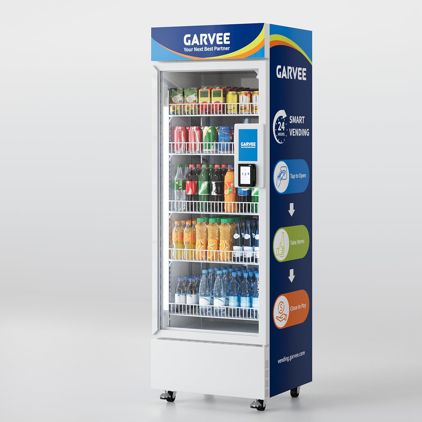 14.13 Cu Ft Refrigerated Snack & Drink Combo Vending Machine,AI Smart Vending Machine for Business, 106 Gallon