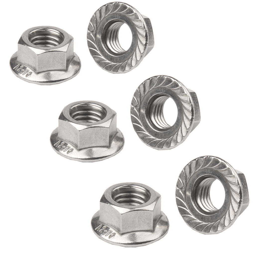 1/4-20 Serrated Flange Hex Nuts for DIY Home Mechanism