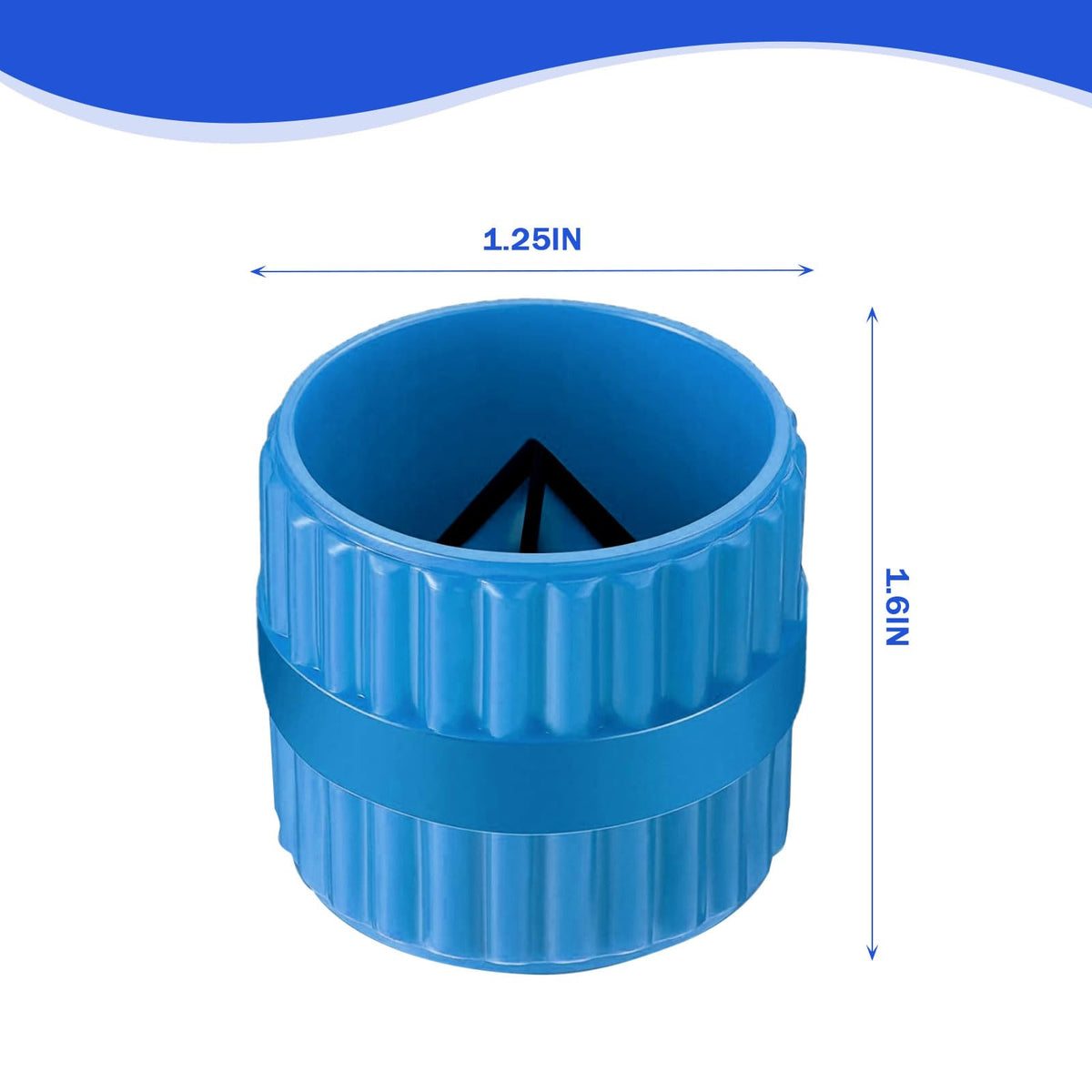 Pipe Reamer Deburring Tool, Inner & Outer for Copper PVC Brass Tubes Blue